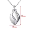 Stainless Steel New Waterdrop Cremation Ashes Jewelry Cremation Necklace Memorial Locket for Ashes Keepsake Urn Pendants Y220523