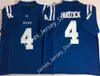 4 Myles Hudzick Jersey 17 Daniel Jones Jersey Blue Devils Stitched Football Wear 2022 NCAA College College Jerseys