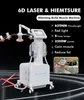 2 in 1 EMS Muscle Building Body Sculpting 6D Lipolaser Attrezzatura dimagrante Riduzione della cellulite Luce rossa 635nm 532nm Laser Rimozione del grasso Dispositivo di modellatura Logo personalizzato