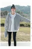 2022 New Casual Grey Hooded Cardigan Sweatshirts Women's Clothing Spring Autumn Coats Loose Casual Jackets Girls Tops jp226 T220726