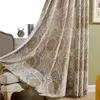 Cortina cortina cortina moderna e simples de estilo europeu de impressão de poliéster com cortinas de sombreamento personalizado para sala de jantar de sala de jantar