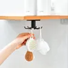 Rotary storage hook home creative wall hanging 6-claw hook punch-free multi-functional bathroom kitchen hooks