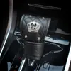 Steering Wheel Covers Bling Rhinestones Crown PU Leather Universal Car Seat Belt Cover Shoulder Gear Shift Knob Handbrake Set Auto Accessori