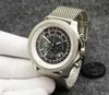 B05 49mm Unitime Watch Chronograph Quartz Movement Silver Case Limited Silver Dial 50th Anniversary Men Hower