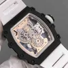 Designer Watches RiichardsMilers Tourbillon Manual Case Mekanisk keramisk affärsfrist band Trend Swiss Movement Wristwatches Ly
