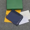 Luksusowa jakość designerskie etui na karty Portfele hurtowa Oryginalna mini skórzana torebka z pudełkiem słynny pojedynczy portfel Mężczyźni Kobiety posiadacze Moneta Kieszonka na klucze Wewnętrzne gniazdo