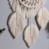 Mirrors Nordic Boho Wall Hanging Mirror Porch Creative Living Room Sofa B&B Headboard Decor With White Conch Macrame Fringe FeatherMirro