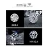 한 열 3-5mm d 컬러 테니스 체인 팔찌 남성용 925 실버 아이스 아웃 Moissanite 팔찌 패스 다이아몬드 테스트