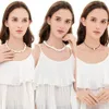 Zestaw naszyjnika do kobiet dla kobiet Pearl Choker Seashell Beas Beasho Beach Boho Regulowana biżuteria