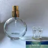 Bottiglia di profumo rotonda Mini contenitori cosmetici di bellezza vuoti Bottiglia spray in vetro ricaricabile portatile