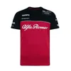 2023 Estate F1 magliette alfa Romeo Team Formula One Stampa manica corta Uomo Donna Outdoor Sport estremi Off-road Jdje302R
