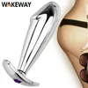 Lakeway anal plugue sexo brinquedo mini metal aço inoxidável aço suave bunda pequena cauda feminina / macho dildo produtos pessoais 220412