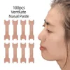 100pcs anti -ronco tiras nasais para respirar a maneira certa de ajuda pare de roncar o nariz de nariz ajude melhor a respiração