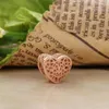 925 ciondoli di perle d'argento per bracciali con ciondoli pandora designer da donna Charms con perline a forma di cuore scintillante in oro rosa