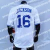 James Bo Jackson Jersey Vintage 1985 Turn Back Blue 1987 1989 White Cooperstown College Baseball ASG Patch Grigio Nero Taglia Adulto