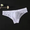 Calzoncillos con bolsa para bulto, calzoncillos transparentes sexis para hombre, bragas sin apariencia de seda helada, ropa interior transpirable sólida de cintura baja A50