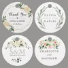 100PCSSet Etiquetas de favor personalizadas Etiquetas de boda circulares personalizadas con agujero su texto o Handmand Etiquetas de agradecimiento 220607