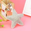 Keychains Fashion Jewelry Cute Women Key Chain Cover Rhinestone inlaid läder Tassel Star Fish Cap Colres Colors Wholesale Enek22