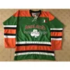 Zespół NIK1 Irlandia Lucky Hockey Jersey Luck of Irish Mens Haft Halded Dostosuj dowolny numer i nazwy koszulki