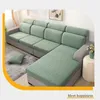 Elastisk soffa täckning polär fleece långa plysch fundas para sofs 1 2 3 4 sittplats tjock jacquard soffa täckning vinter möbler 220615