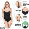 Velssut Kvinnor Mage Control bodysuit midjetränare Shapewear Cincher Body Shaper Faja sömlös magkontroll Slip Underwear 220513