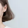 Stud Modian Trendy oregelbunden modeörhänge 100% 925 Sterling Silver Tiny Simple Earrings For Women Fine Jewelry Giftstud Kirs22