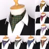 남성의 Cravat 한국어 에디션 캐주얼 패션 폴리 에스터 폴리 에스터 실크 플로랄 넥 라인 스카프
