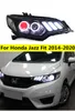 LED-strålkastarlökor för Honda Jazz Fit Xenon-strålkastare 20 14-20 20 Bil LED Turn Signal High Beam Angel Eye Dayime Running Lights330a