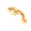 Transparent gold Crystal Glass Anal Plug Dildos sexy Toys For Woman Adult Products Bigger Butts Women Men ass