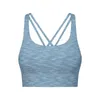 Yarn Dyed Sports Underwear Women's Tanks Vest Cross Back Gathering Running Yoga Fitness Bra Gym Casual Workout Tank Tops Shirt