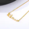 Pendant Necklaces Arabic Happiness Necklace For Women Charms Choker Chain Fashion Creativity Lady Jewelry Gift Wholesale Collier FemmePendan