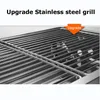 Grills Outdoor Stainless Steel Charcoal Grill Stove Barbecue Tool Portable Free Installation Handle Folding BBQ Cooking Grid Park