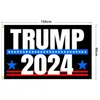 Nuova bandiera Trump 2024 Bandiera della campagna presidenziale degli Stati Uniti 90 * 150 cm 3 * 5Ft Bandiera per la casa Giardino Cortile 13 Stili DHL FY6049