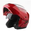 Modüler Motosiklet Kask Flip Tam Yüz Yarış Kask Cascos Para Moto Çift Lens Bluetooth Capacete Dot243k ile donatılabilir