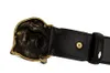Tiger Cowhide Designer Belt for Man Woman Belt Fashion Tiger Smooth Buckle Belts Highly Quality Cowhide Black Brown Colors Optional