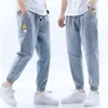 Nouveaux hommes en vrac Jeans pantalons pour hommes conception Simple de haute qualité confortable tout match étudiants quotidien décontracté droit Denim pantalon S-5XL G0104