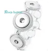 チャームブレスレットスナップボタンブレスレットバングルESTデザイン亜鉛合金バングル18mm Rivca JewelryCharm Lars22