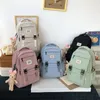 Wodoodporny nylonowy plecak Koreańska japońska moda Studenci Schoolbag Multilayer Prosta zmysł torba podróży 220812