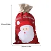 Envoltura de regalo bolsa de caramelo Santa Claus Suministros de fiesta Decoraciones navideñas Accesorios para cordones para