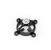Gaby – anneau de mamelon en acier titane Zircon, vis réglable, Non Piercing, bijoux de corps pour femmes, Faux rond, jeu pour adultes