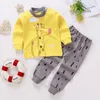 Completi di abbigliamento Set di pigiami per bambini T-shirt a maniche lunghe Tuta di pantaloni Set di abiti per la casa Abbigliamento per bambini