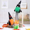 Halloween imprezowe ozdoby boo hat długie nogi lalki bez twarzy czarne czarownice halloween gnomes lalki pluszowe zabawki