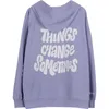 Oversized letter printed hoodie women Y2K hooded loose winter sweatshirt women Harajuku purple top clothes for teens streetwear 220816