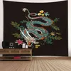 Tapestry Zodiac Carpet Parede pendurado Tabela de tapeçaria de dragão chinês tradicional C Tabela C