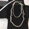 Collana di perline con catena di maglioni di perle alla moda popolare per le donne Festa di nozze285y4967210
