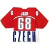 Nik1 редкий винтаж # 68 Яромирская чешская республика национальная команда Хоккей Джерси пользовательское какое-либо имя и номер