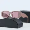 Diseñador Gafas de sol de gran tamaño para mujer Goggle Goggle Beach Gafas de sol retro UV400 UV400 Unisex Gafas de sol Eyeglasses opcionales de gafas negras con caja