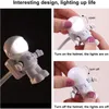 Luces nocturnas, luz de escritorio de lectura, forma de astronauta portátil creativa, regalo para niños para ordenador, portátil, decoración del hogar