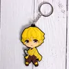 Cadeia de anime japonês Chave de silicone de borracha macia Chave de capa de chaveiro Acessórios para keyring presentes