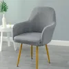 Housses de chaise accoudoir couverture arrière pour cuisine intérieure salle à manger tissu imperméable extensible confortable coffre-fort plusieurs couleurs chaise